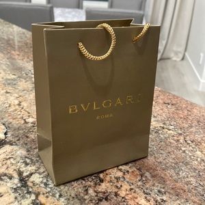 Bvlgari paper bags